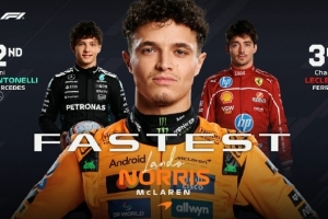 F1拉斯維加斯站二練：諾里斯最快，安東內利、勒克萊爾分居二三